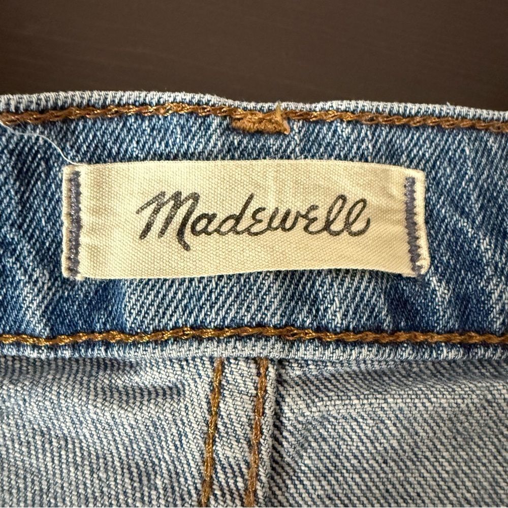 Madewell The Perfect Vintage Jeans Womens 25 Blue Straight Leg Denim Stretch - Picture 8 of 13